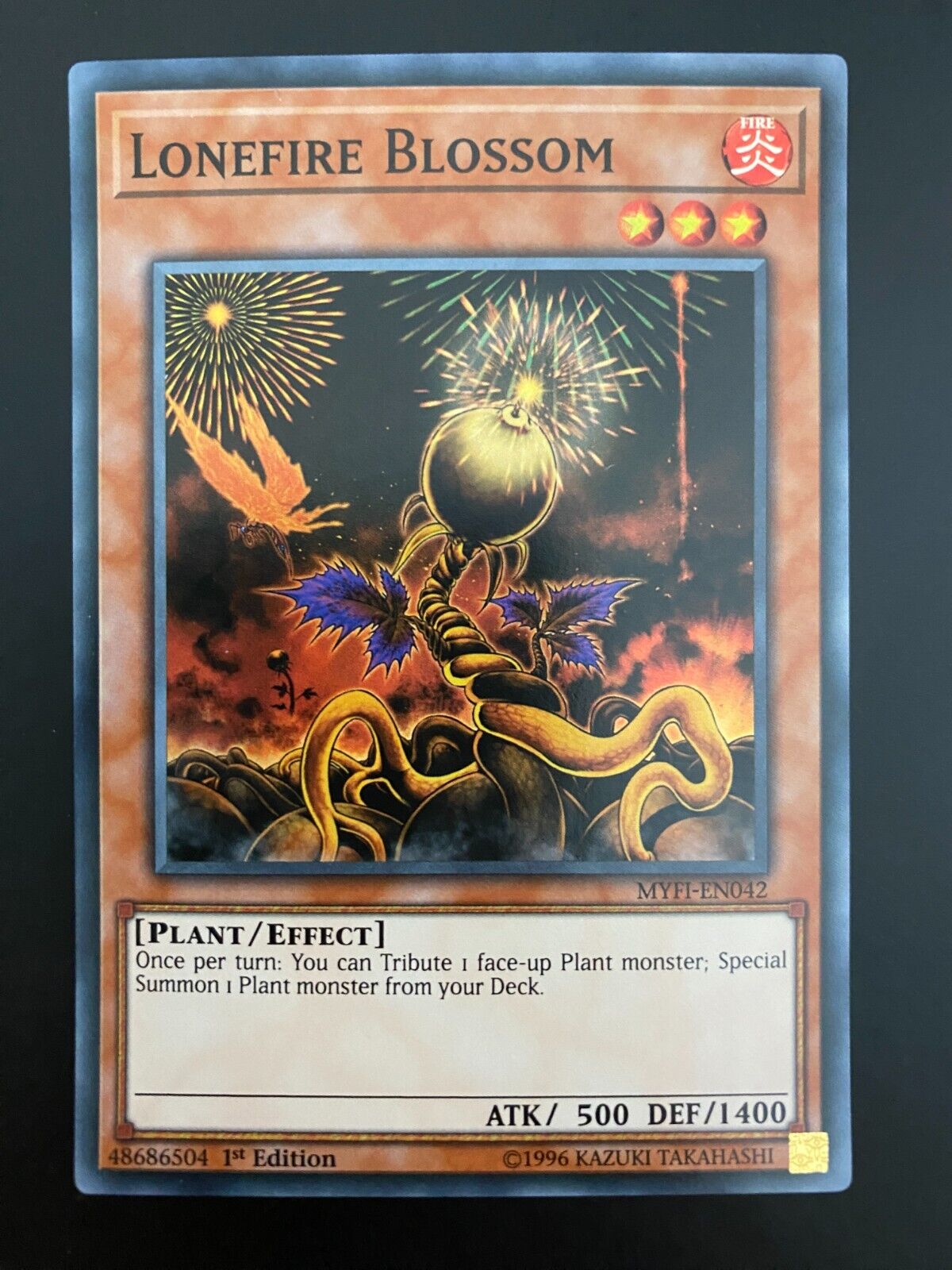 Yugioh Lonefire Blossom MYFI-EN042 1st Edition Super Rare NM/MINT