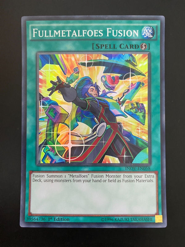 Yugioh Fullmetalfoes Fusion INOV-EN058 Super Rare 1st Edition LP