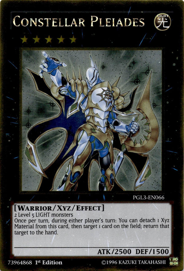 Yugioh Constellar Pleiades PGL3-EN066 Gold Rare 1st Edition NM