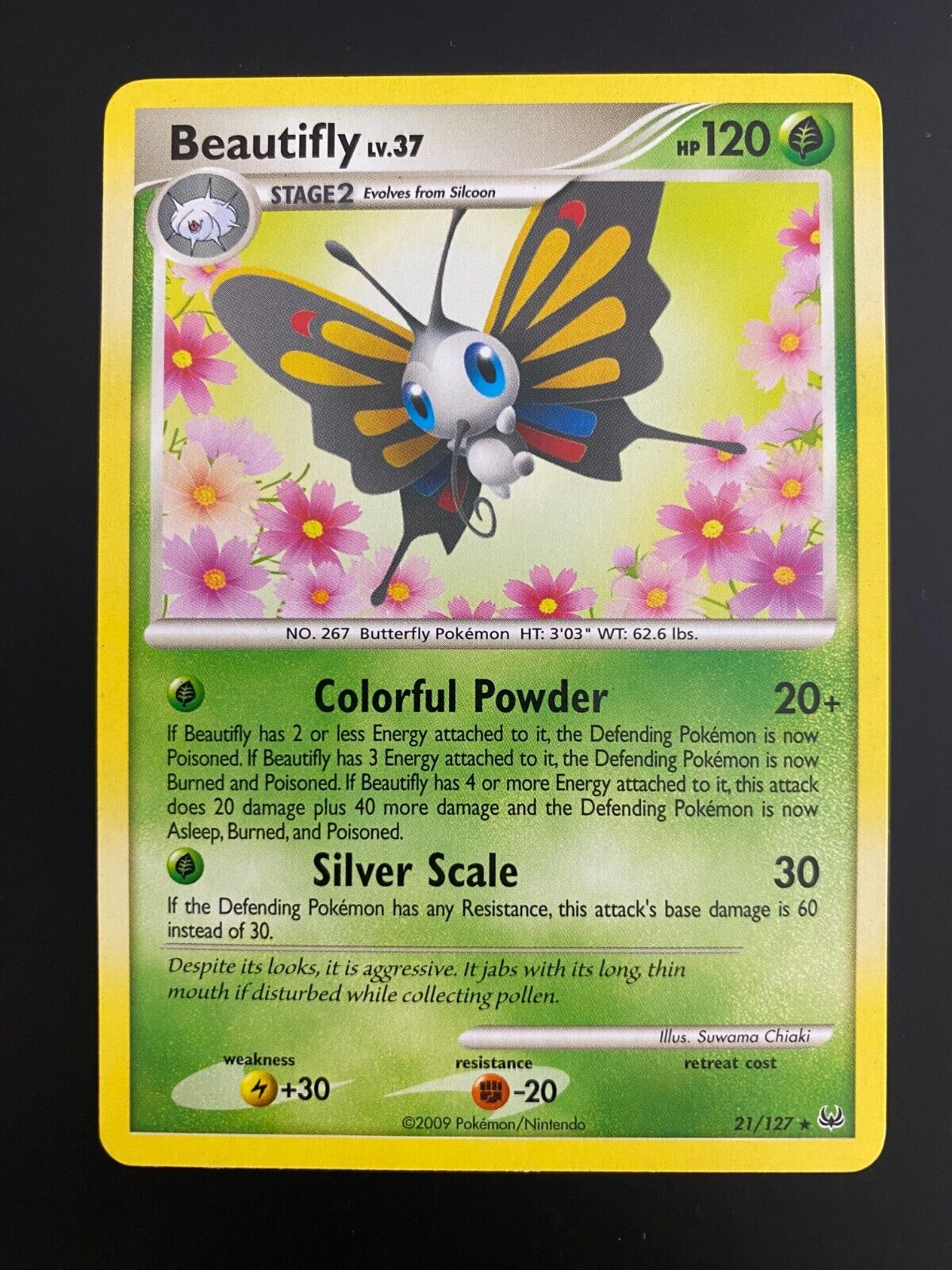 Pokemon Beautifly 21/127 Platinum Base VLP-NM