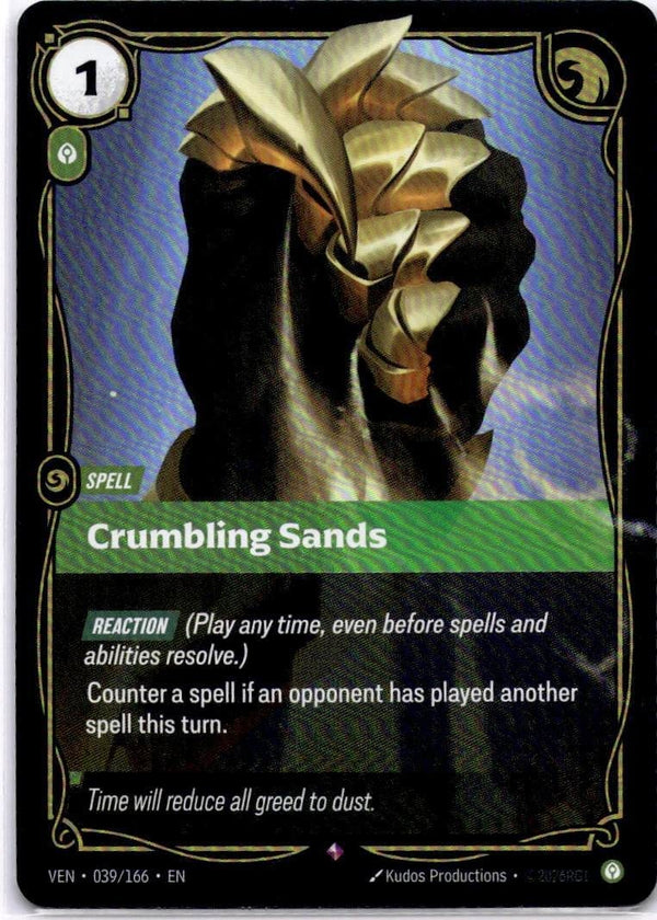 Riftbound Crumbling Sands 039/166 Vendetta Rare NM