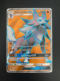 Pokemon Lycanroc GX 136/147 Burning Shadows Full Art Holo NM-MINT