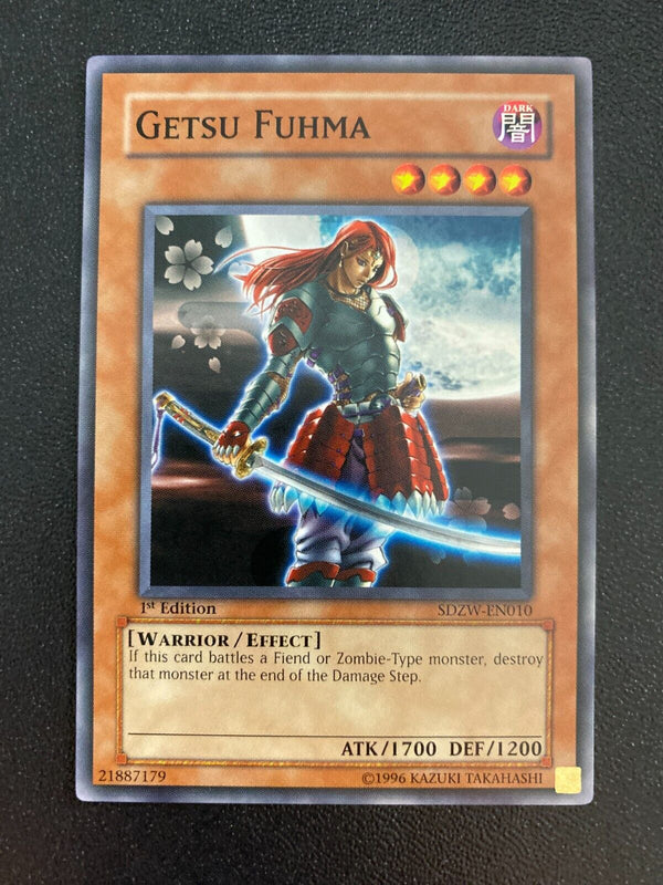 Yugioh Getsu Fuhma SDZW-EN010 Common 1st Edition VLP/NM