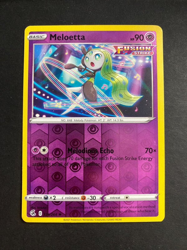 Pokemon Meloetta 124/264 Fusion Strike Reverse Holo NM