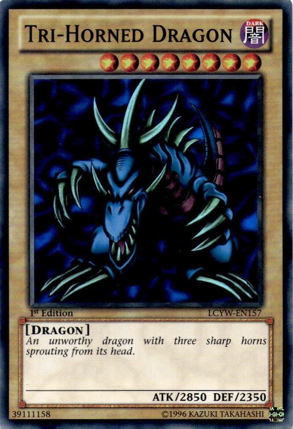 Yugioh Tri-Horned Dragon LCYW-EN157 Super Rare 1st Edition NM