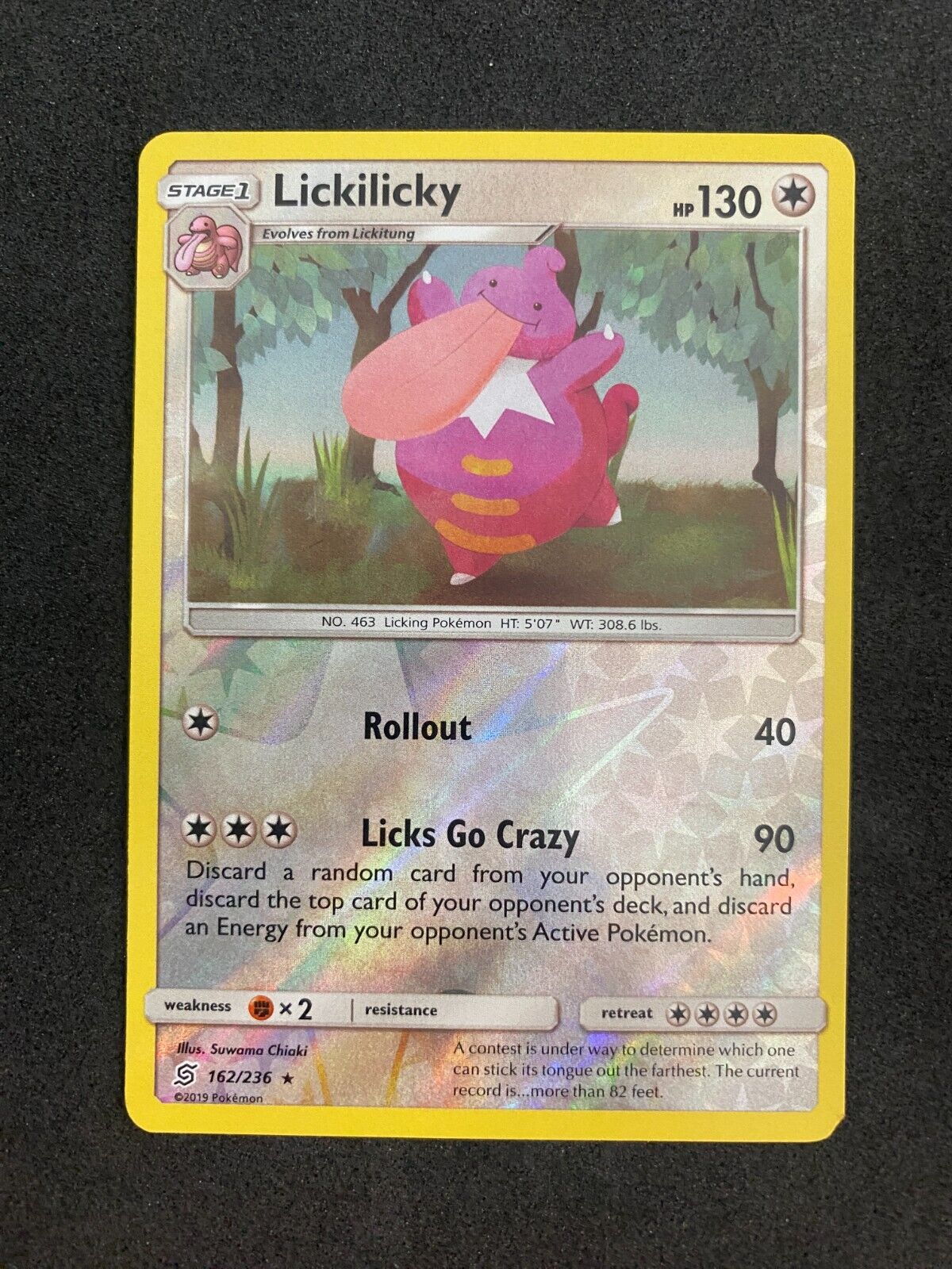 Pokemon Lickilicky 162/236 Unified Minds Reverse Holo NM