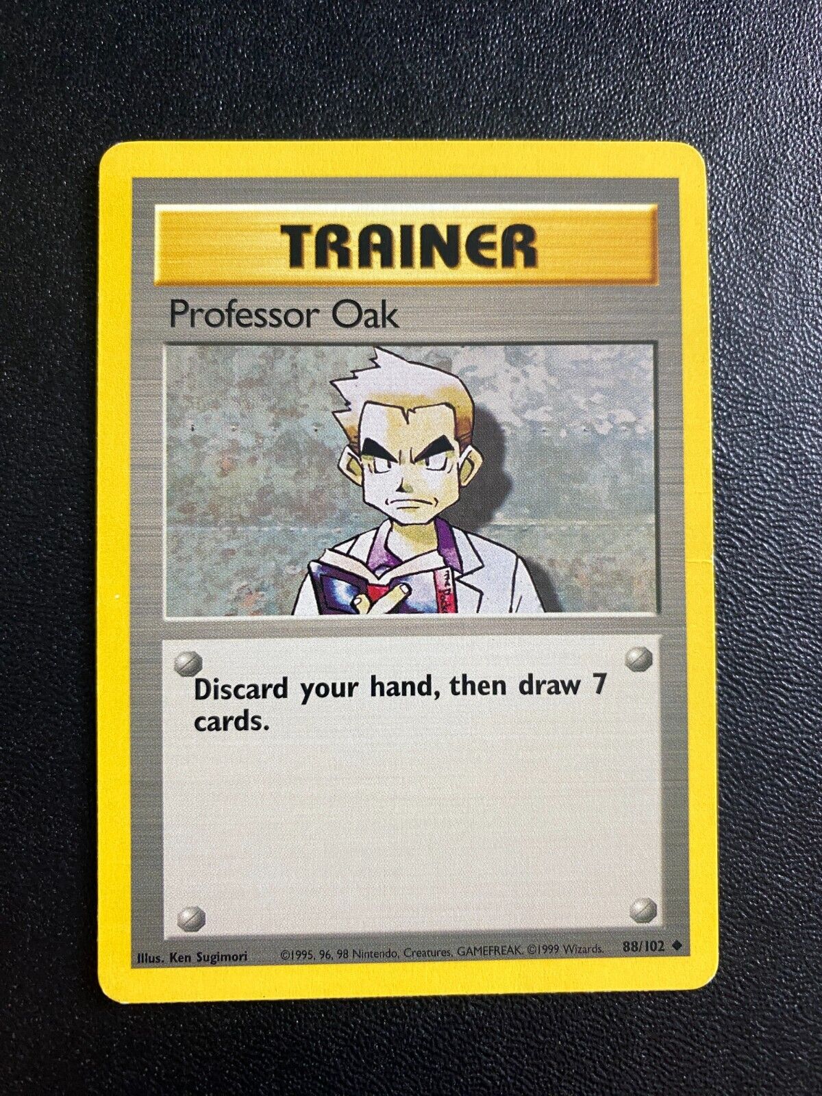 Pokemon Professor Oak 88/102 Base Set 1999 Non Holo MP/LP