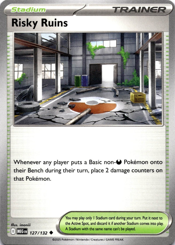 Pokemon Risky Ruins 127/132 Mega Evolution Non Holo NM