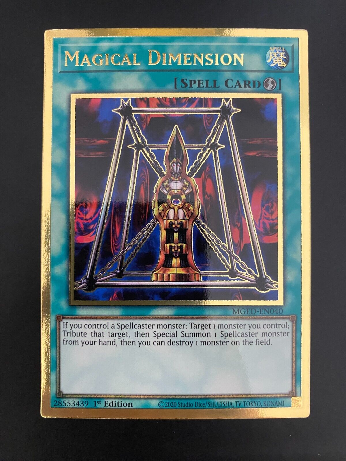 Yugioh Magical Dimension MGED-EN040 1st Edition Premium Gold Rare NM-MINT