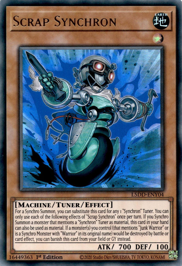 Yugioh Scrap Synchron L5DD-ENY04 Ultra Rare 1st Edition NM