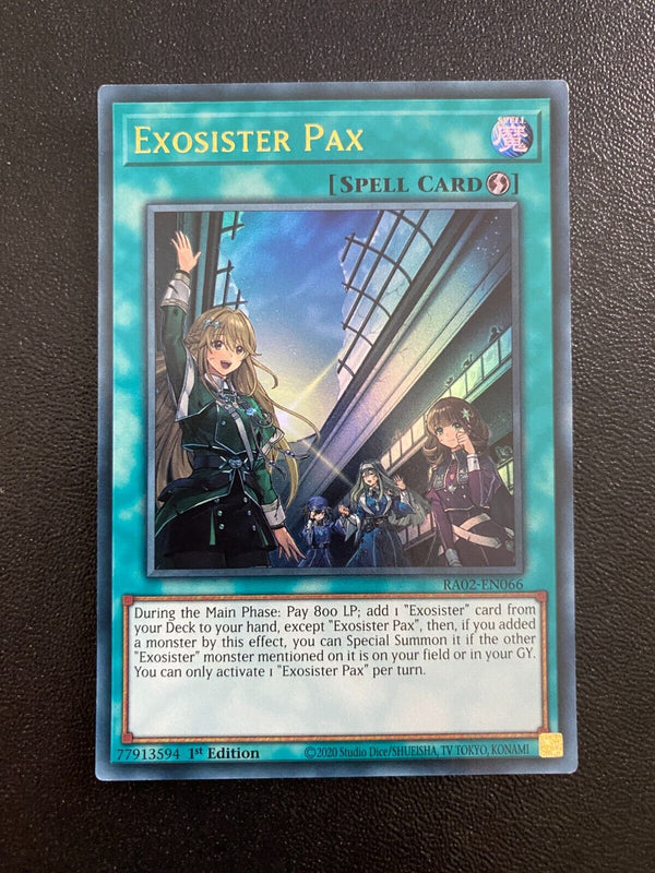 Yugioh Exosister Pax RA02-EN066 Ultra Rare 1st Edition NM