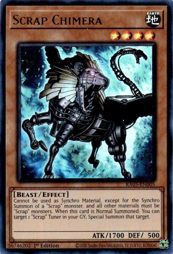 Yugioh Scrap Chimera RA05-EN005 NA Print Ultra Rare 1st Edition NM