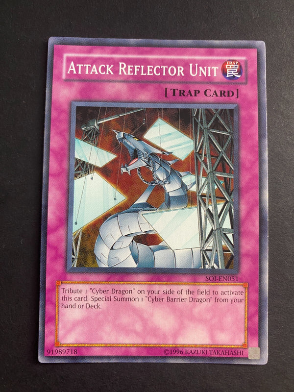 Yugioh Attack Reflector Unit SOI-EN051 Common Unlimited Edition LP