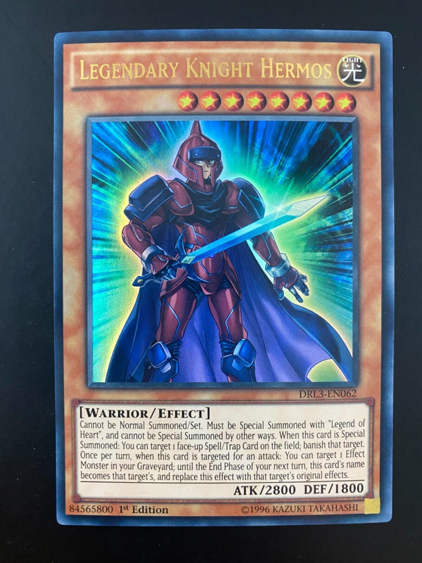 Yugioh Legendary Knight Hermos DRL3-EN062 1st Edition NM