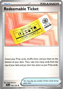 Pokemon Redeemable Ticket 156/159 Journey Together Non Holo NM