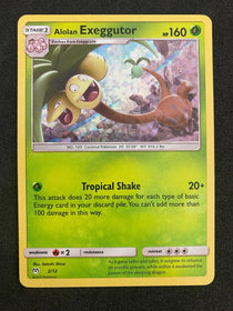 Pokemon Alolan Exeggutor 2/12 McDonald's 2019 Holo LP