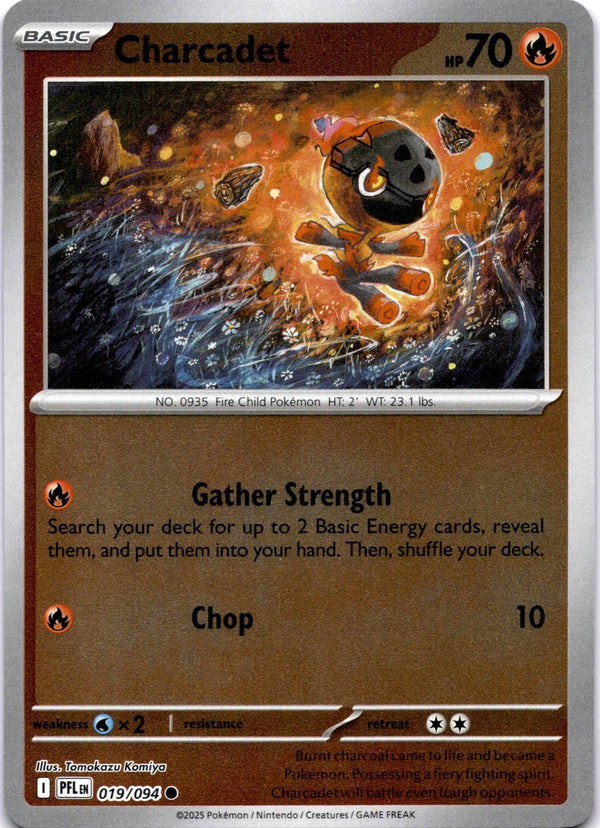 Pokemon Charcadet 019/094 Phantasmal Flames Reverse Holo NM