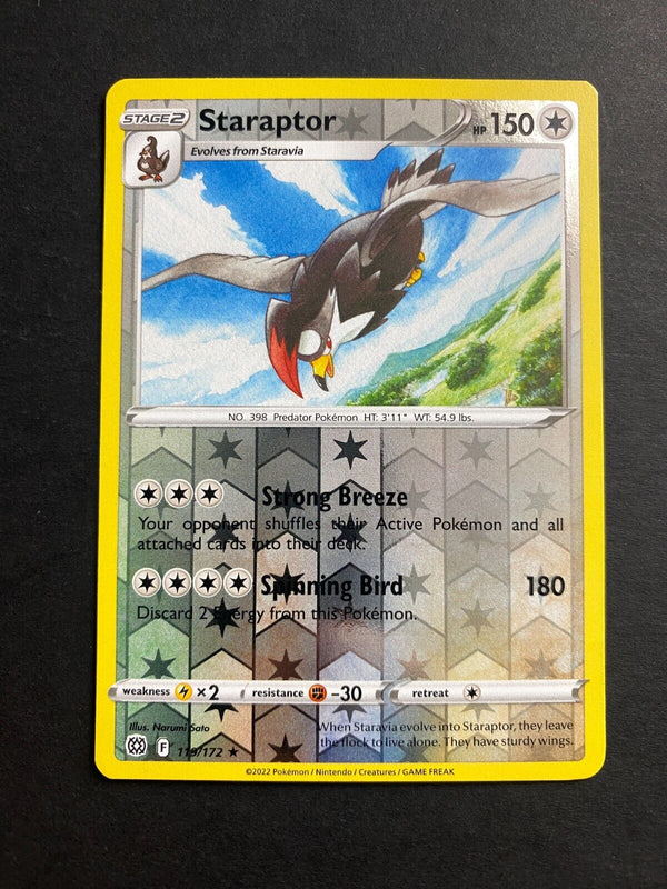 Pokemon Staraptor 119/172 Brilliant Stars Reverse Holo NM