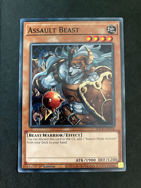 Yugioh Assault Beast SDCK-EN018 Common 1st Edition NM