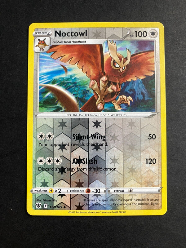 Pokemon Noctowl 121/189 Astral Radiance Reverse Holo VLP/NM
