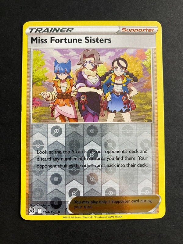 Pokemon Miss Fortune Sisters 164/196 Lost Origin Reverse Holo VLP/NM