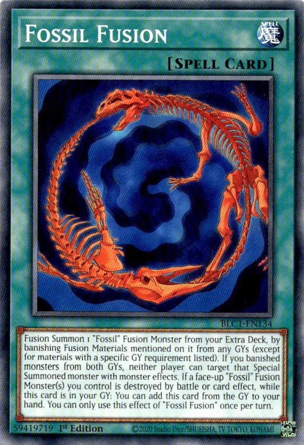 Yugioh Fossil Fusion BLC1-EN134 Common 1st Edition NM