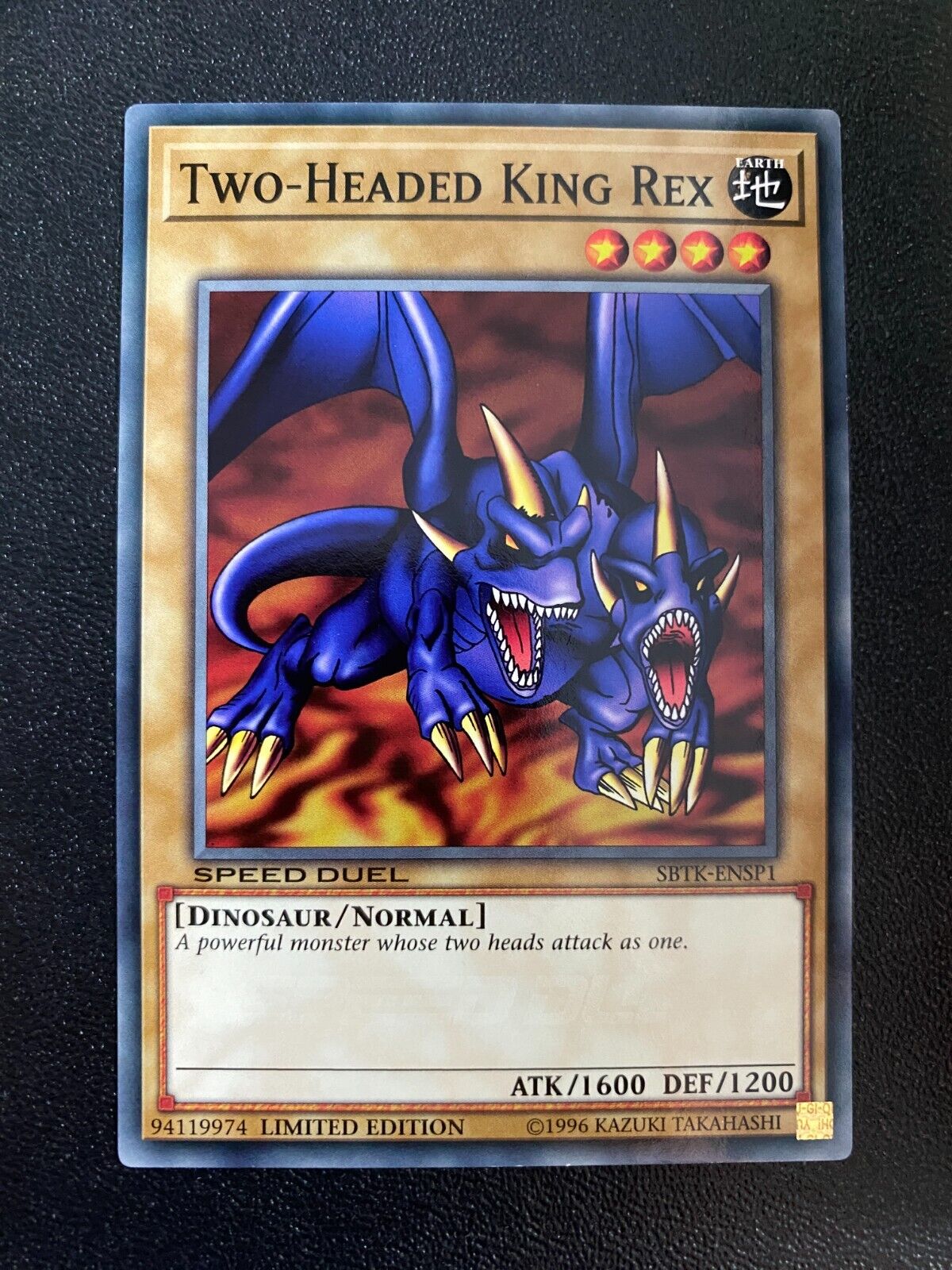 Yugioh Two-headed King Rex SBTK-ENSP1 Common Limited Edition NM