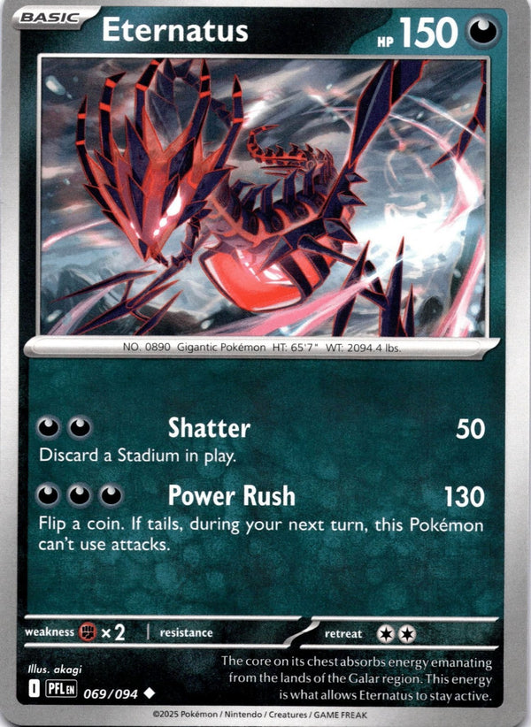 Pokemon Eternatus 069/094 Phantasmal Flames Non Holo NM
