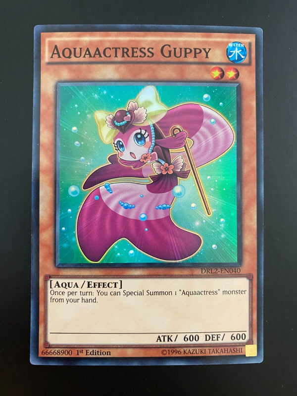 Yugioh Aquaactress Guppy DRL2-EN040 1st Edition NM