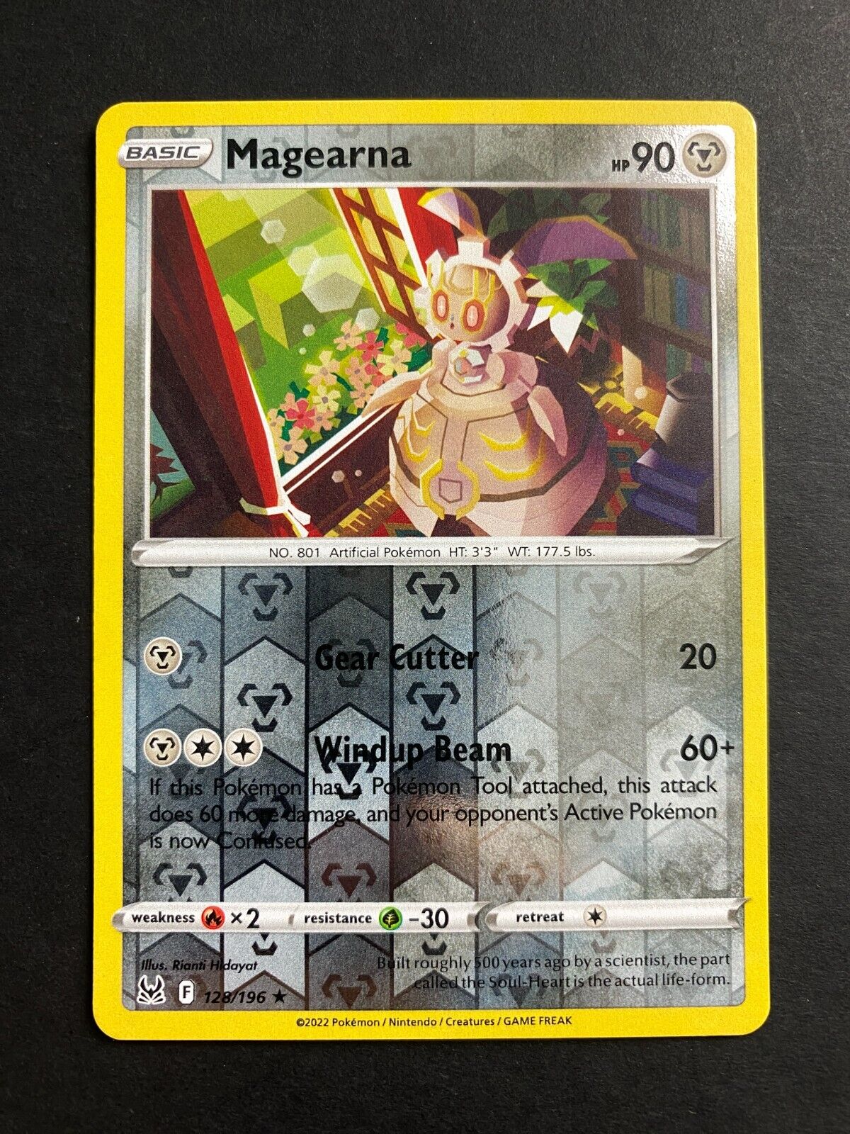 Pokemon Magearna 128/196 Lost Origin Reverse Holo NM