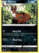 Pokemon Thievul 113/189 Darkness Ablaze Non Holo NM