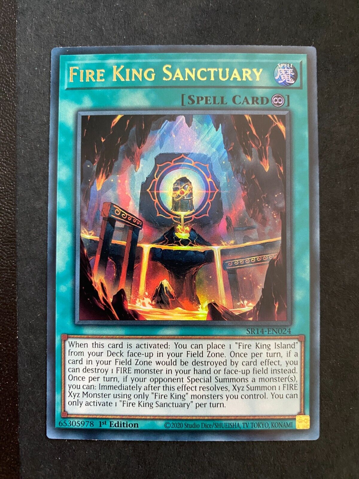 Yugioh Fire King Sanctuary SR14-EN024 Ultra Rare 1st Edition NM