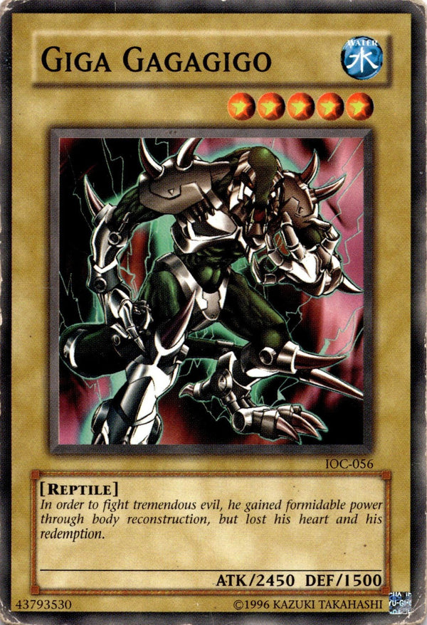 Yugioh Giga Gagagigo IOC-056 Common Unlimited Edition DAMAGED