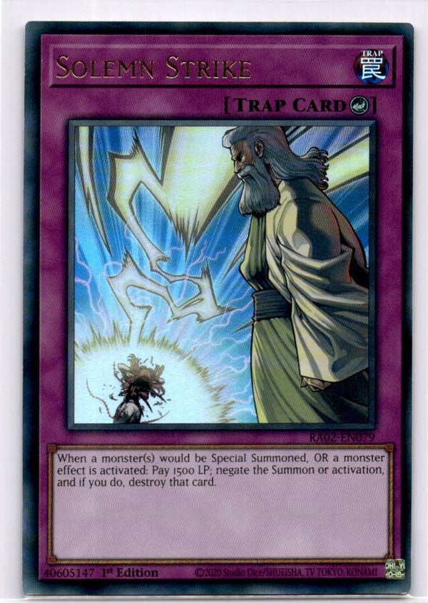 Yugioh Solemn Strike RA02-EN079 Ultra Rare 1st Edition NM