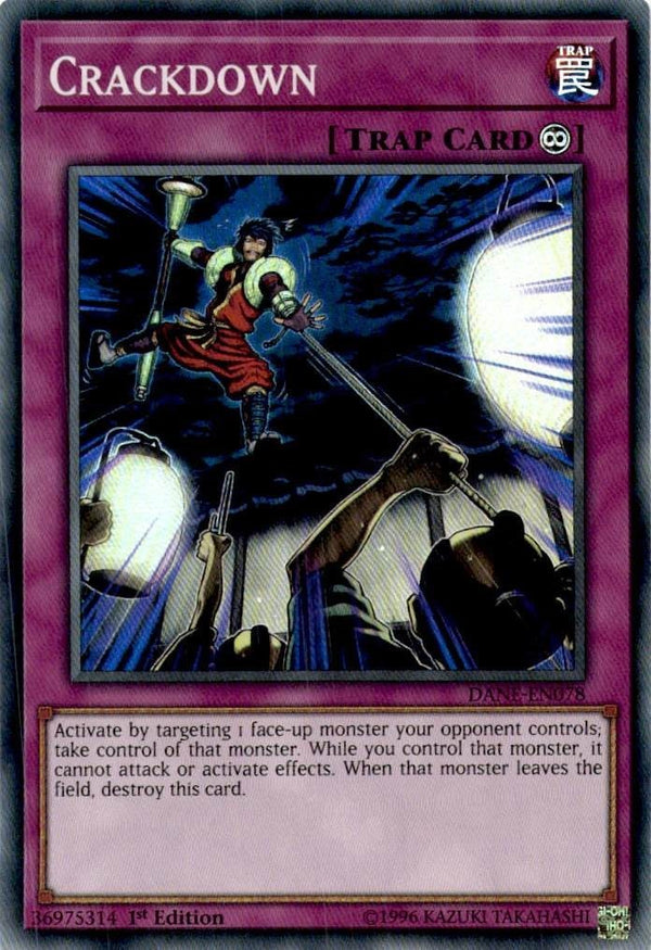 Yugioh Crackdown DANE-EN078 Super Rare 1st Edition VLP/NM