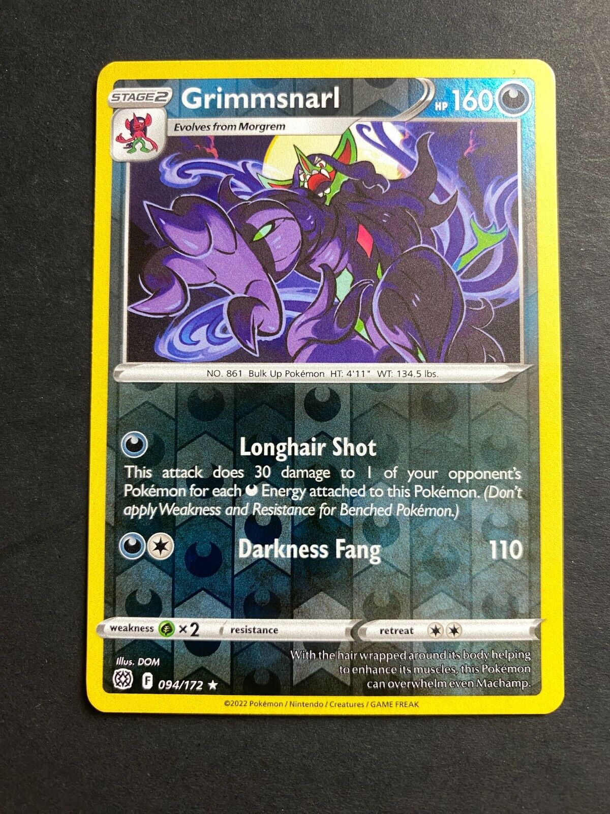 Pokemon Grimmsnarl 094/172 Brilliant Stars Reverse Holo NM