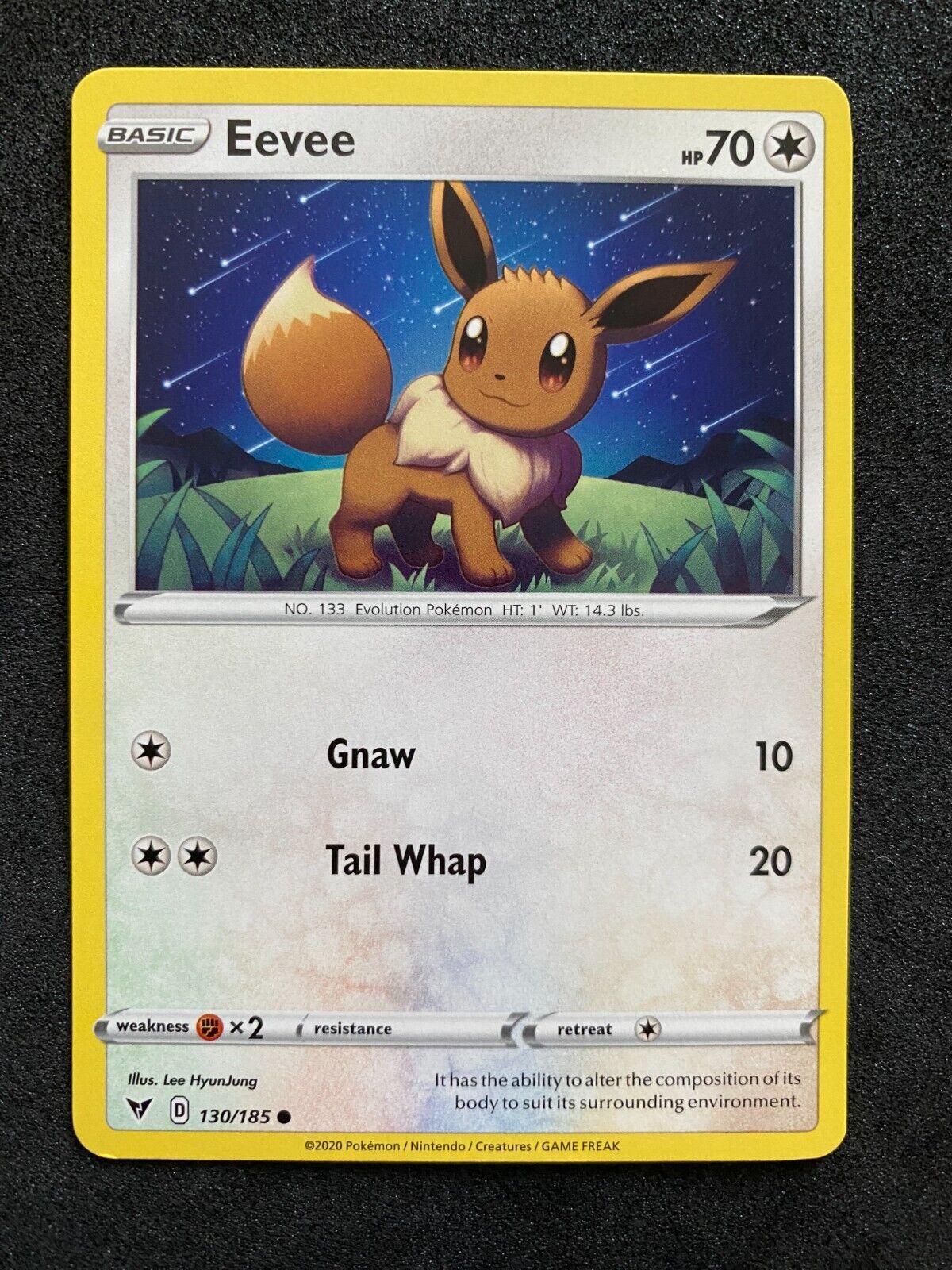 Pokemon Eevee 130/185 Vivid Voltage Non Holo NM-MINT