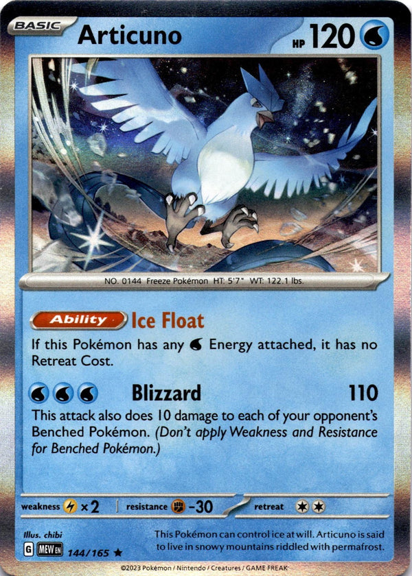 Pokemon Articuno 144/165 Pokemon 151 Holo NM