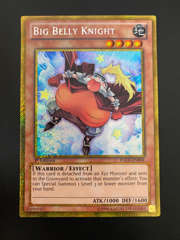 Yugioh Big Belly Knight PGLD-EN004 Premium Gold Rare 1st Edition VLP/NM (N)