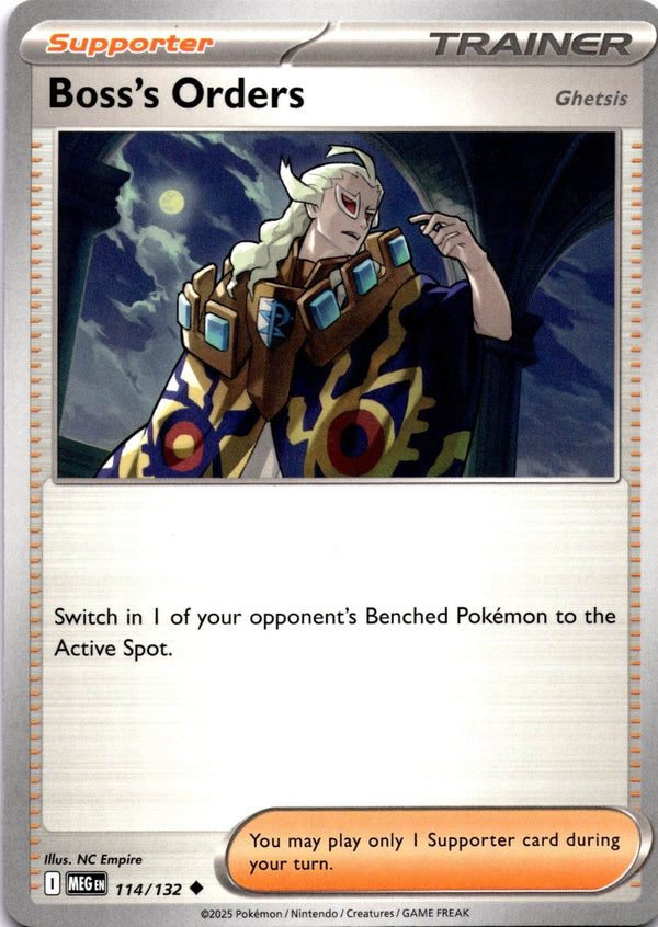 Pokemon Boss's Orders 114/132 Mega Evolution Non Holo NM