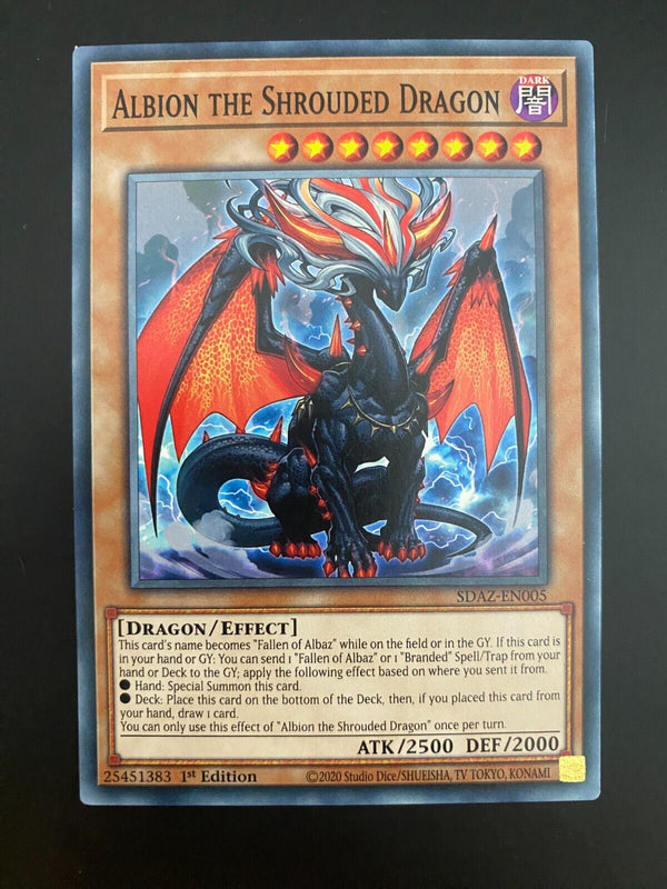 Yugioh Albion the Shrouded Dragon SDAZ-EN005 1st Edition Common NM/MINT