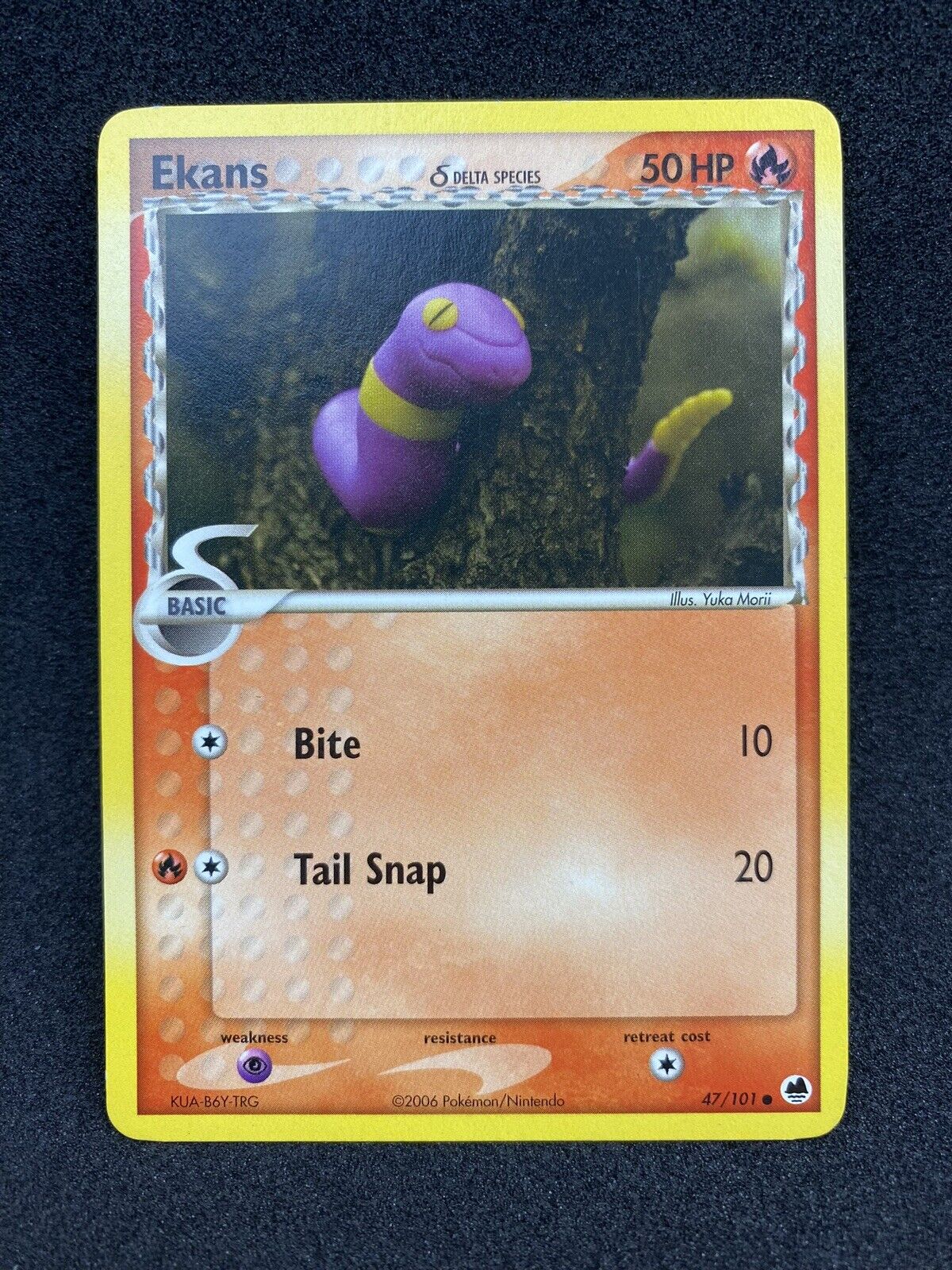 Pokemon Ekans 47/101 Dragon Frontiers Common VLP-NM