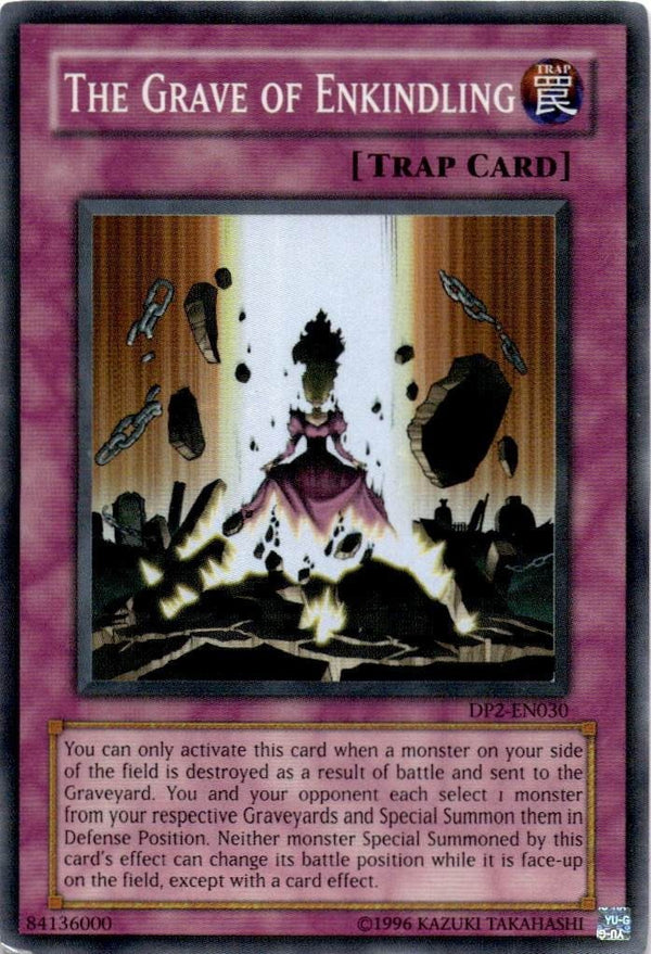 Yugioh The Grave of Enkindling DP2-EN030 Super Rare 1st Edition MP