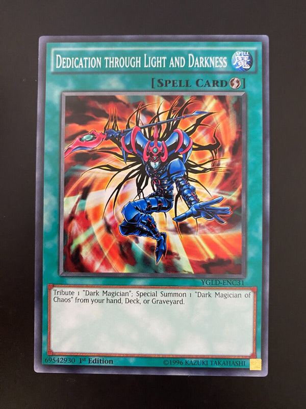 Yugioh Dedication through Light and Darkness YGLD-ENC31 Common 1st Ed NM/MINT