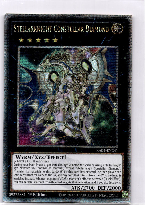 Yugioh Stellarknight Constellar Diamond RA04-EN241 Quarter Century Rare 1st NM