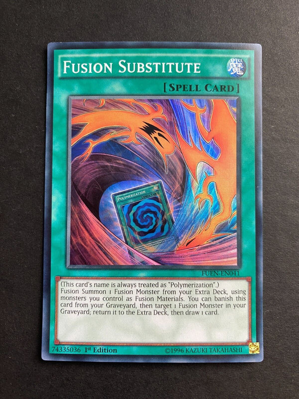 Yugioh Fusion Substitute FUEN-EN041 Super Rare 1st Edition VLP/NM