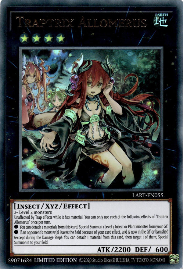 Yugioh Traptrix Allomerus LART-EN055 Ultra Rare Limited Edition LP