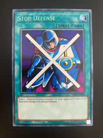 Yugioh Stop Defense LOB-EN095 Common Unlimited Edition NM/MINT