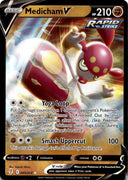 Pokemon Medicham V 083/203 Evolving Skies Full Art Holo NM