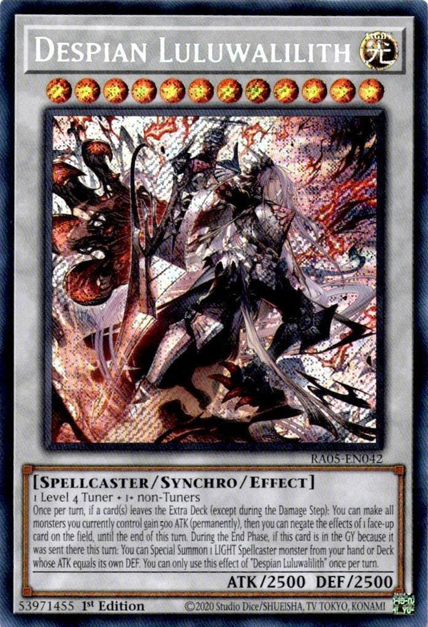 Yugioh Despian Luluwalilith RA05-EN042 NA Print Secret Rare 1st Edition NM